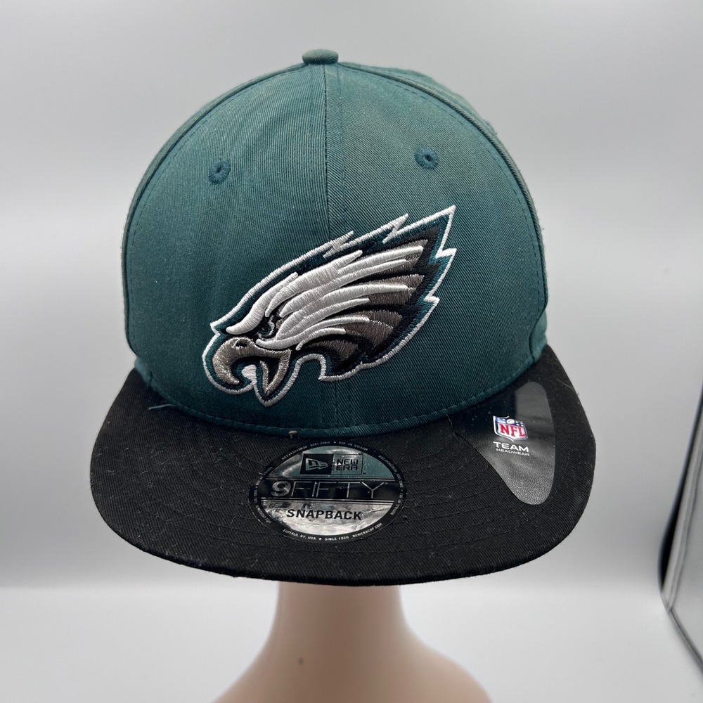 Philadelphia Eagles New Era 9FIFTY Snapback Hat NFL Green Black Adjustable Cap